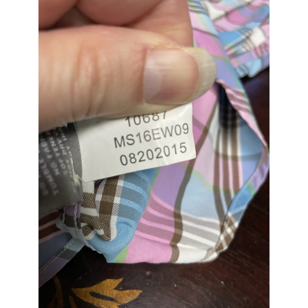 Peter Millar Summer Comfort Performance Mens Pink Blue Plaid Button Up Shirt M - Picture 7 of 14